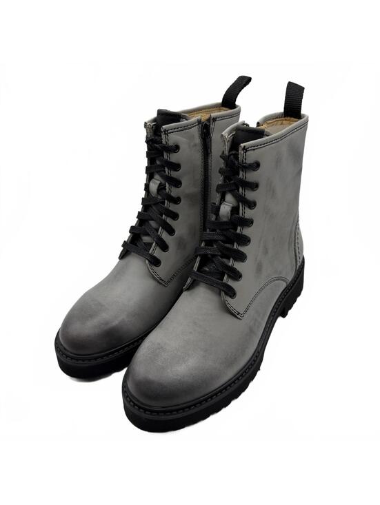 Samuel Hubbard Shoes - Samuel Hubbard Made in Portugal Lace Up Lombard Boots Leather Size 6 Gray W1505